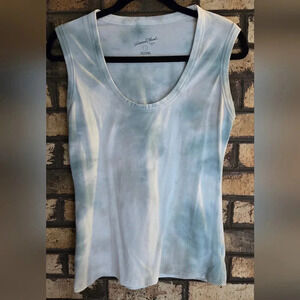 Universal Thread wide shoulder scoop neck tie dye tank top